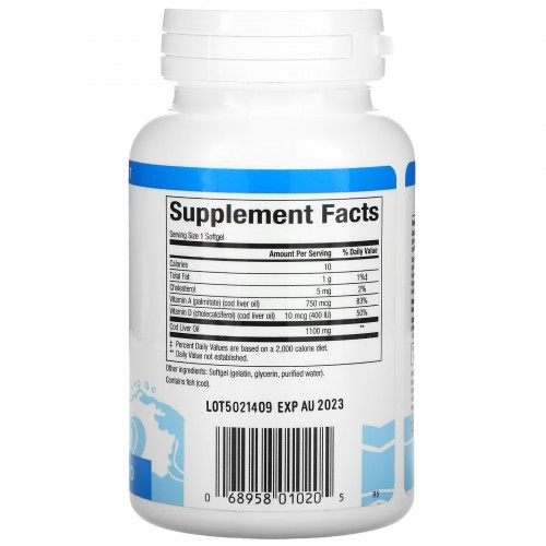 Natural Factors, супержир печени трески, 90 мягких таблеток Natural Factors, супержир печени трески, 90 мягких таблеток